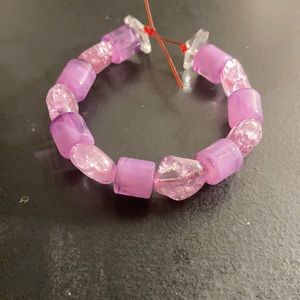 Purple handmade bracelet